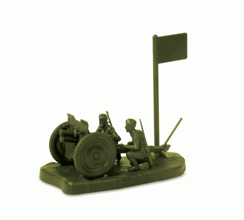 Сборные солдатики ZVEZDA Советская 76-мм полковая пушка, 1/72