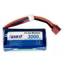 Аккумулятор Li-Ion Spard 3000mAh, 7,4V, 10C, T‐plug для Remo Hobby 1/16, Himoto 1/18