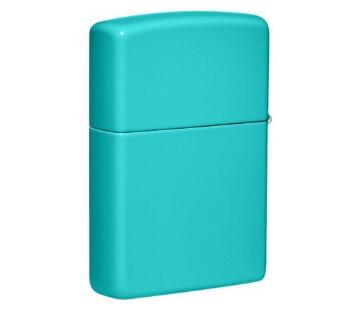 Зажигалка ZIPPO Classic с покрытием Flat Turquoise, латунь/сталь, бирюзовая, матовая, 38x13x57 мм