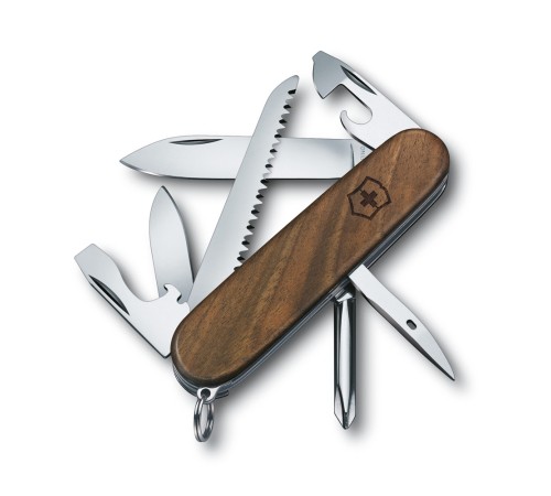 Нож перочинный VICTORINOX Hiker, 91 мм, 11 функций, деревянная рукоять