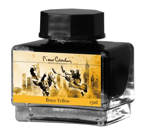 Флакон чернил Pierre Cardin 15мл, серия CITY FANTASY цвет Bruce Yellow (Желтый Брюс)