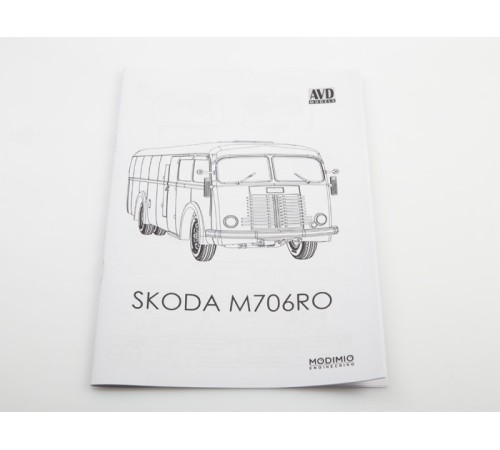 Сборная модель AVD SKODA-M706RO фургон, 1/43