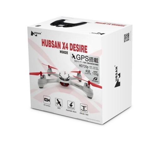 Р/У квадрокоптер Hubsan X4 GPS, HD,  автовозврат, удержание, 2.4G