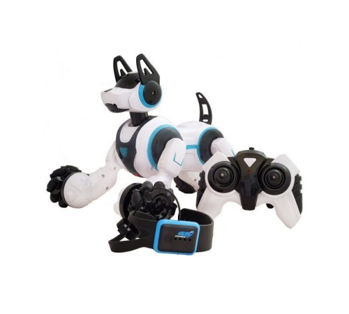 Робот собака-перевертыш SYRCAR 666-800A Stunt Dog с пультом в виде наручных часов