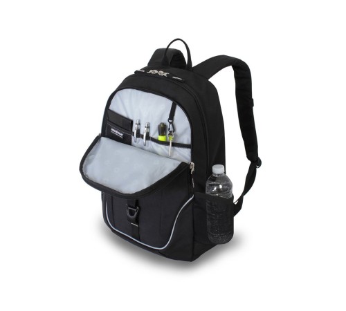 Рюкзак SWISSGEAR чёрный, полиэстер 600D, 33x16,5x46 см, 26л