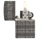 Зажигалка ZIPPO Armor® с покрытием Black Ice®, латунь/сталь, чёрная, глянцевая, 37х13x58 мм