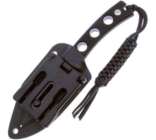 Нож SENCUT Fixed Blade Waxahachie 9Cr18MoV Steel Satin Handle G10 Black