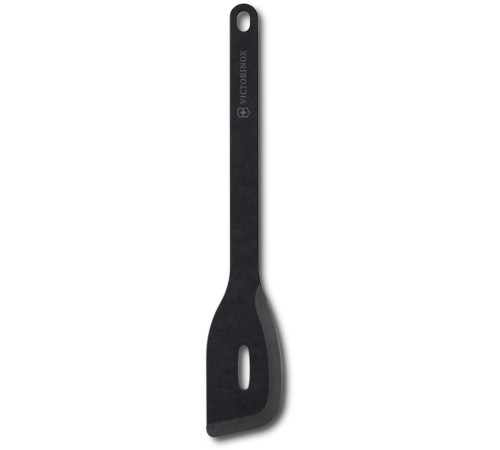 Лопатка с отверстием VICTORINOX Kitchen Utensils, 325x58 мм, бумажный композитный материал, чёрная