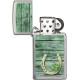 Зажигалка ZIPPO Slim® с покрытием Street Chrome™, латунь/сталь, серебристая, матовая, 29x10x60 мм