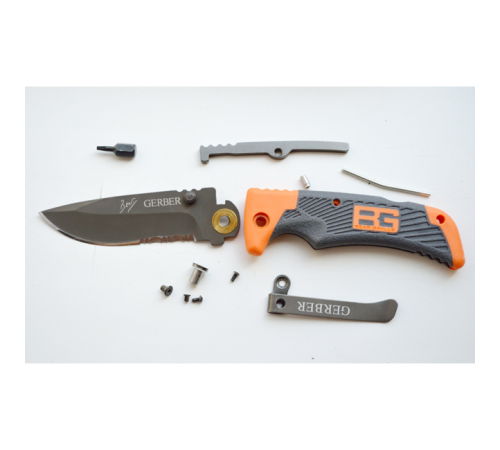 Нож Gerber Bear Grylls Scout, серрейторное, блистер, (1013958), 31-000754