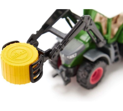 Трактор Siku 1539 Fendt 1050 Vario с фронтальным погрузчиком для захвата тюков