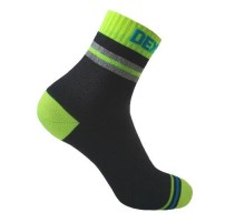 Водонепроницаемые носки DexShell Pro visibility Cycling M (39-42) Зеленая полоска, DS648HVYM