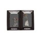Набор ZIPPO Влюбленные зомби из двух зажигалок с покрытием Iron Stone™, серые, матовые