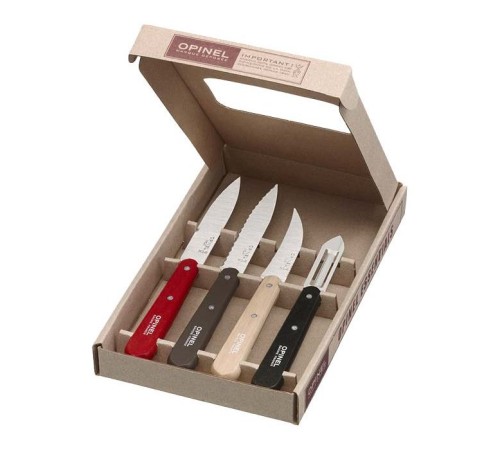 Набор ножей Opinel Les Essentiels Loft, нержавеющая сталь, (4 шт./уп.), 001626