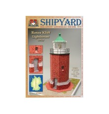 Сборная картонная модель Shipyard маяк Rotes Kliff Lighthouse (№60), 1/87