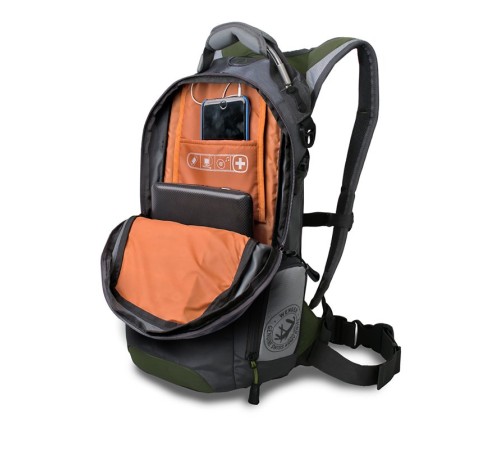 Рюкзак WENGER, серый/зеленый/серебристый, полиэстер 1200D PU, 23х18х47 см, 22 л