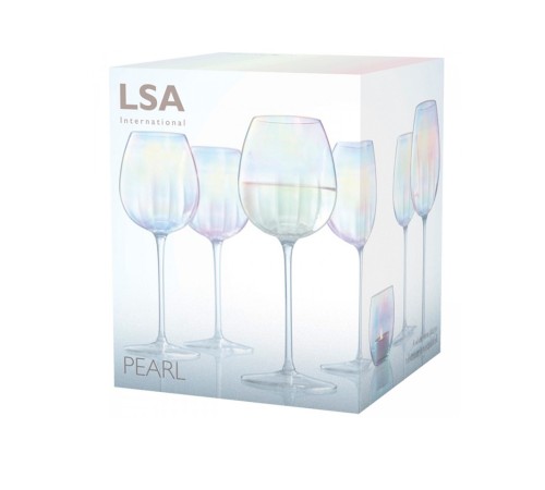 Набор из 4 бокалов для белого вина Lsa International Pearl 325 мл