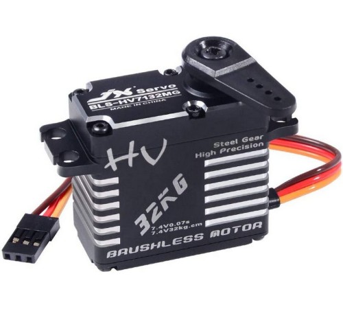 Сервомашинка цифровая JX Servo BLS-HV7132MG (71г/32.5/0.07/7.4V) бесколлекторная, Full metal
