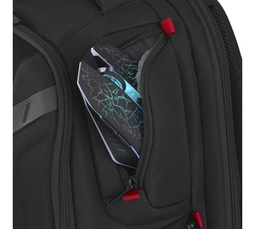 Рюкзак WENGER PlayerOne 17.3”, чёрный, 100% полиэстер, 38х26х49 см, 29 л