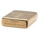 Зажигалка ZIPPO Armor® Founder's Day с покрытием Gold Plate, латунь/сталь, золотистая, 38x13x57 мм