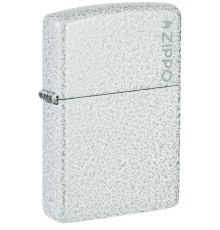 Зажигалка ZIPPO Classic с покрытием Glacier, латунь/сталь, белая, матовая, 38x13x57 мм