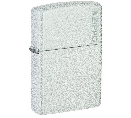 Зажигалка ZIPPO Classic с покрытием Glacier, латунь/сталь, белая, матовая, 38x13x57 мм