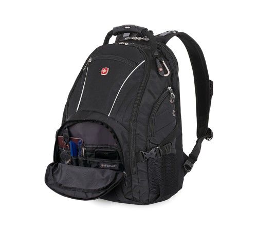 Рюкзак WENGER, 15”,чёрный, полиэстер 900D/М2 добби, 36x19x47 см, 32 л