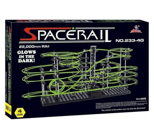 Конструктор динамический Spacerail 233-4G, 22м (Level 4), светящиеся рельсы