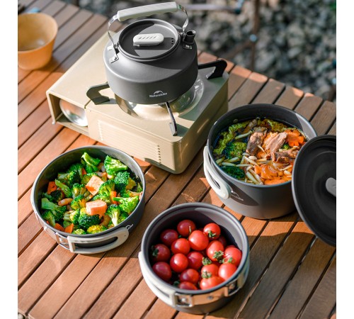 Чайник туристический Naturehike CNK2450CF010 0.8л серый