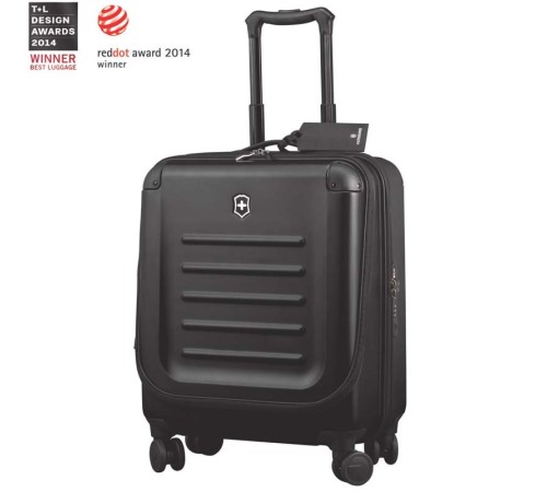 Чемодан VICTORINOX Spectra™ Dual-Access 2.0, чёрный, поликарбонат Bayer, 42x25x55 см, 37 л