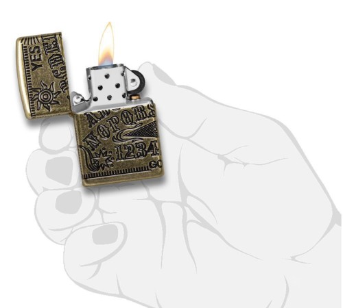 Зажигалка ZIPPO Armor™ с покрытием Antique Brass, латунь/сталь, медная, матовая, 38x13x57 мм