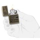 Зажигалка ZIPPO Armor™ с покрытием Antique Brass, латунь/сталь, медная, матовая, 38x13x57 мм