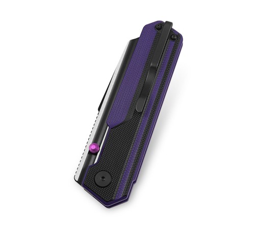 Нож Bestech Tardis сталь D2, рукоять G10 черно-фиолетовая