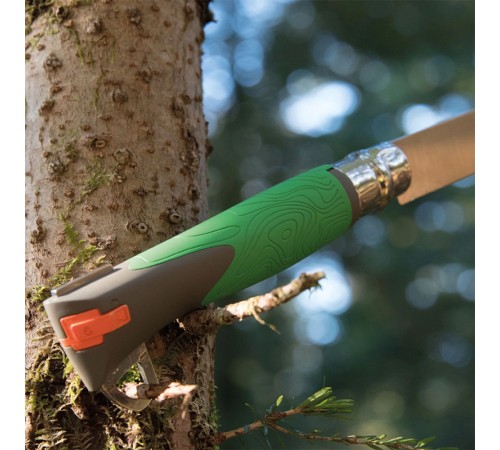 Нож Opinel №12 ExploreTick Remover, зеленый