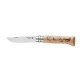 Нож Opinel №8 Alpine adventures, нержавеющая сталь, рукоять дуб, гравировка пеший туризм, 002186