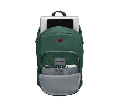 Рюкзак WENGER Crango 16'', зеленый, полиэстер 600D, 33x22x46см, 27 л
