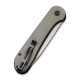 Складной нож CIVIVI Button Lock Elementum 14C28N Steel Gray Stonewashed Handle G10 Gray Stonewashed