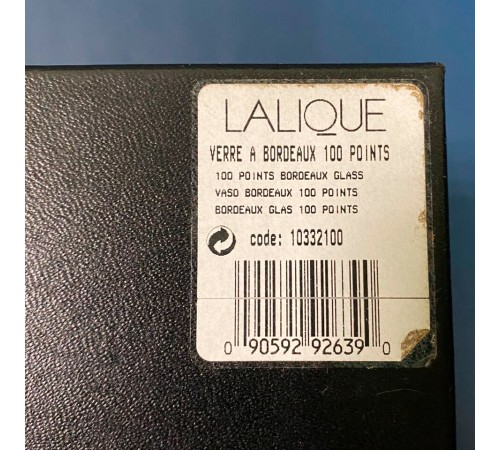 Бокал для вина Lalique Bordeaux 100 Points by James Suckling