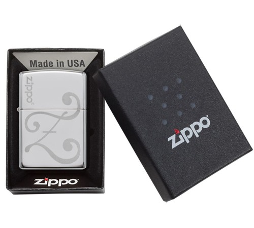Зажигалка ZIPPO Classic с покрытием High Polish Chrome, латунь/сталь, серебристая, 36x12x56 мм