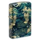 Зажигалка ZIPPO Eastern с покрытием 540 Tumbled Brass, латунь/сталь, зеленая, 38x13x57 мм