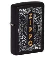 Зажигалка ZIPPO Classic с покрытием Black Matte, латунь/сталь, черная, 38x13x57 мм