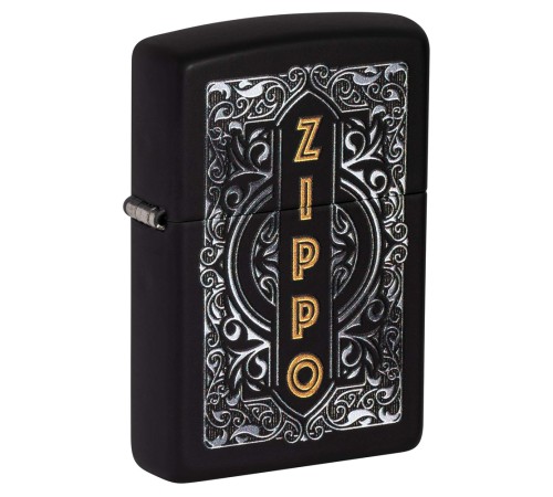 Зажигалка ZIPPO Classic с покрытием Black Matte, латунь/сталь, черная, 38x13x57 мм