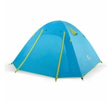 Палатка Naturehike 210T65D  NH18Z033-P трехместная голубой, 6927595729632