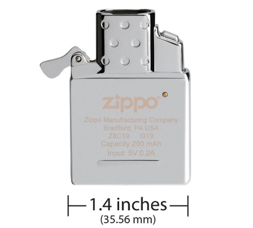 Электронный вставной блок для широкой зажигалки Zippo, нержавеющая сталь