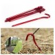 Колышки Naturehike NH17D027-D алюминиевые  для палатки (6 шт.) 17 см, красные, 6927595723371