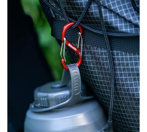 Карабин многофункциональный Naturehike NH20GS004 S-Type 4 см, 4шт