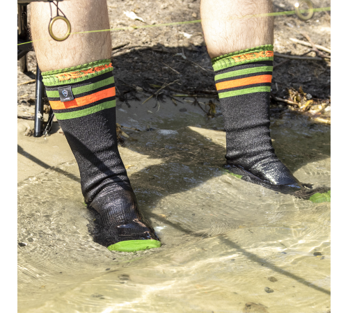 Водонепроницаемые носки DexShell Ultra Dri Sports Socks S (36-38) с оранжевой полосой, DS625W-BOS