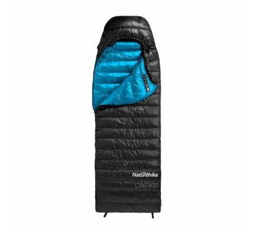 Мешок спальный  Naturehike CWZ400 NH19W400-Z с пуховым конвертом  L черный, 6927595765371