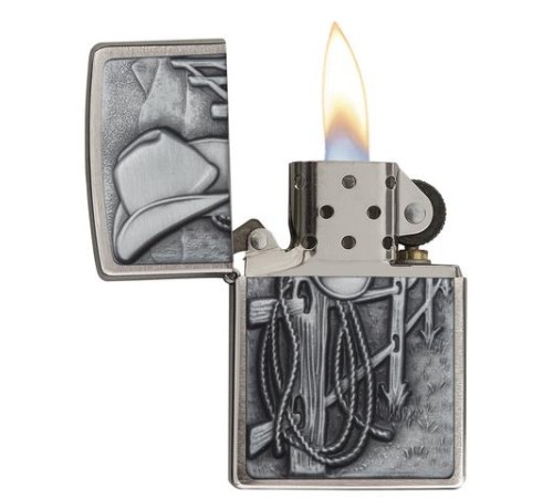 Зажигалка ZIPPO Classic с покрытием Brushed Chrome, латунь/сталь, серебристая, матовая, 38x13x57 мм