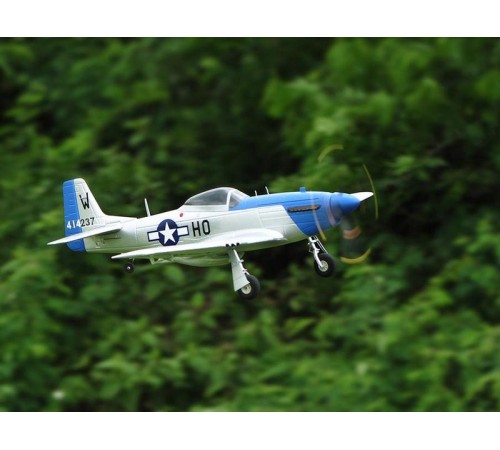 Радиоуправляемый самолет Top RC P-51D Pro синий 750мм flight controller PNP